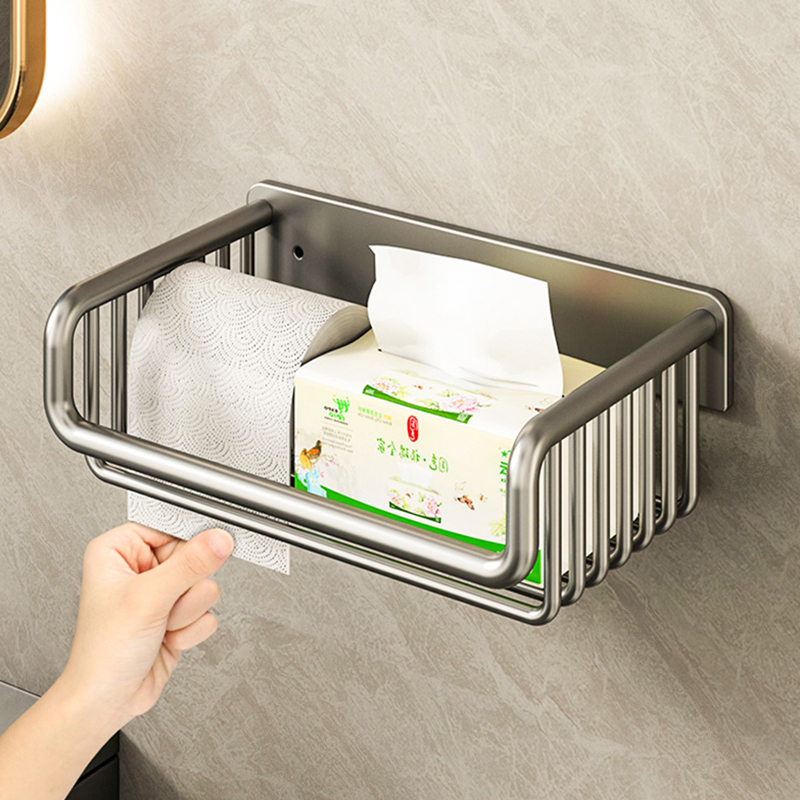 格雷莎免打孔抽纸卷纸放置盒