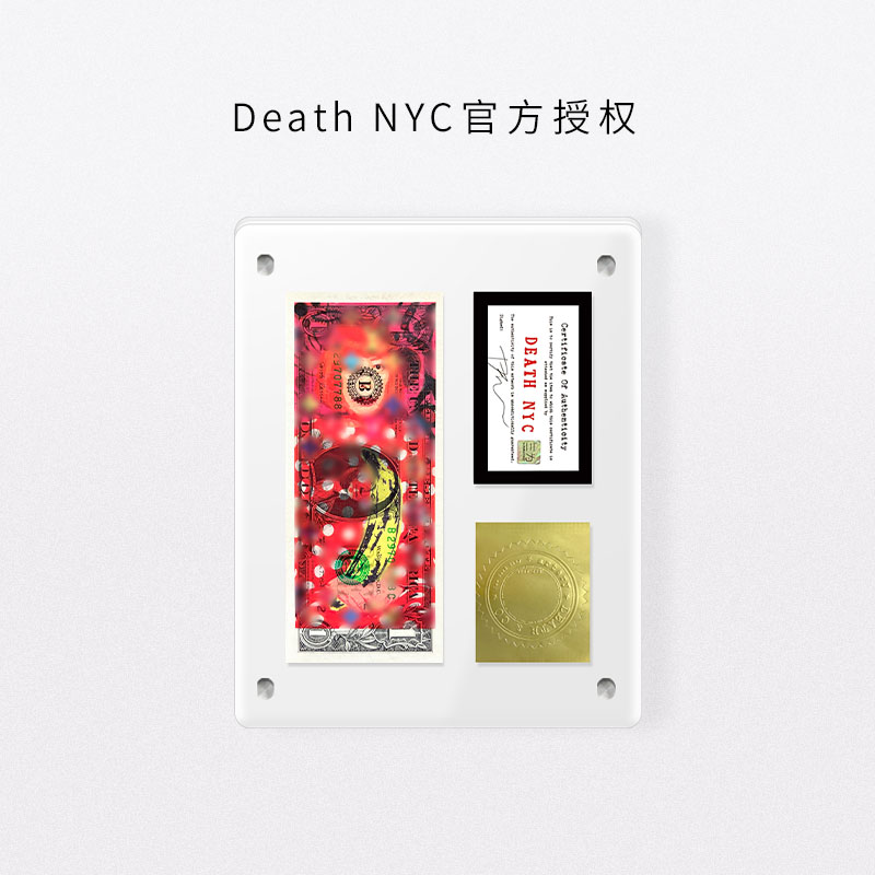 怪婆婆草间弥生波点装饰画DeathNYC签名限量美金版画桌面摆件
