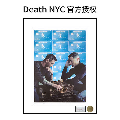 Death NYC亲签限量版画球星系列梅西c罗装饰画潮流艺术挂画 - 封面