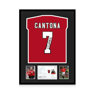 坎通纳 亲笔签名 2022-23赛季曼联队球衣 EM证书 精装裱