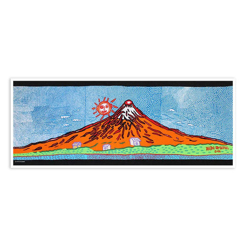 草间弥生官方限定富士山版画