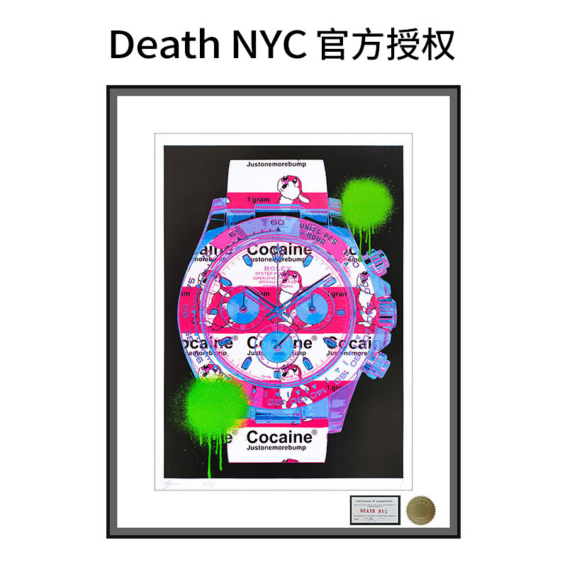 【限1版】Death NYC限量亲签版画名表劳力士装饰画办公室客厅挂画