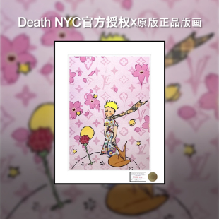 畫治愈系裝 飾畫輕奢玄關掛畫 nyc小王子限量版 death 爆款 推薦