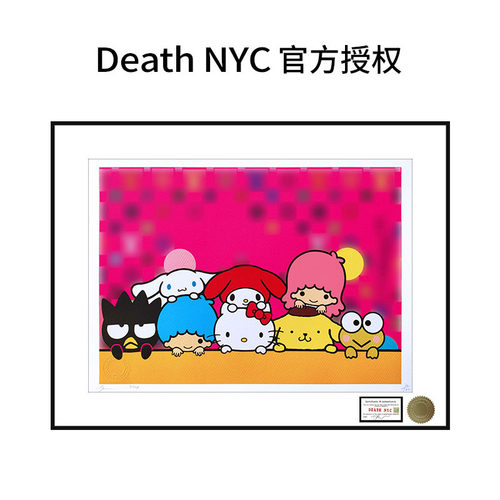 Death NYC限量亲签版画三丽鸥HelloKitty