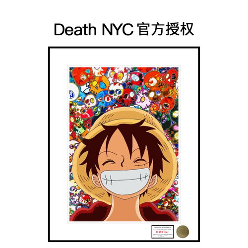 Death NYC海贼王潮流版画death nyc签名限量版画路飞卧室客厅挂画 - 封面