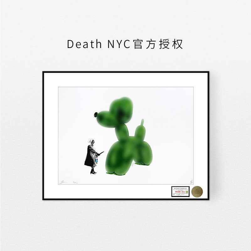 DeathNYC签名限量版画英国女王