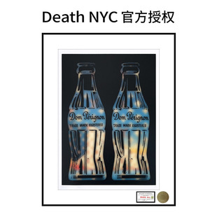 Death NYC限量亲签潮流版画可口可乐潮流装饰画餐厅走廊挂画