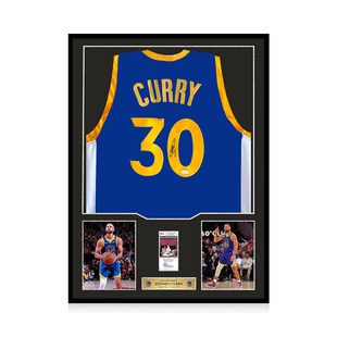 球衣 勇士队蓝色职业风格 JSA权威认证 亲笔签名 斯蒂芬·库里