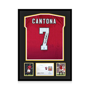 坎通纳 亲笔签名 2024-25赛季曼联队球衣 EM证书 精装裱