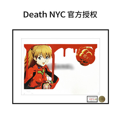 DeathNYC签名限量版画EVA明日香