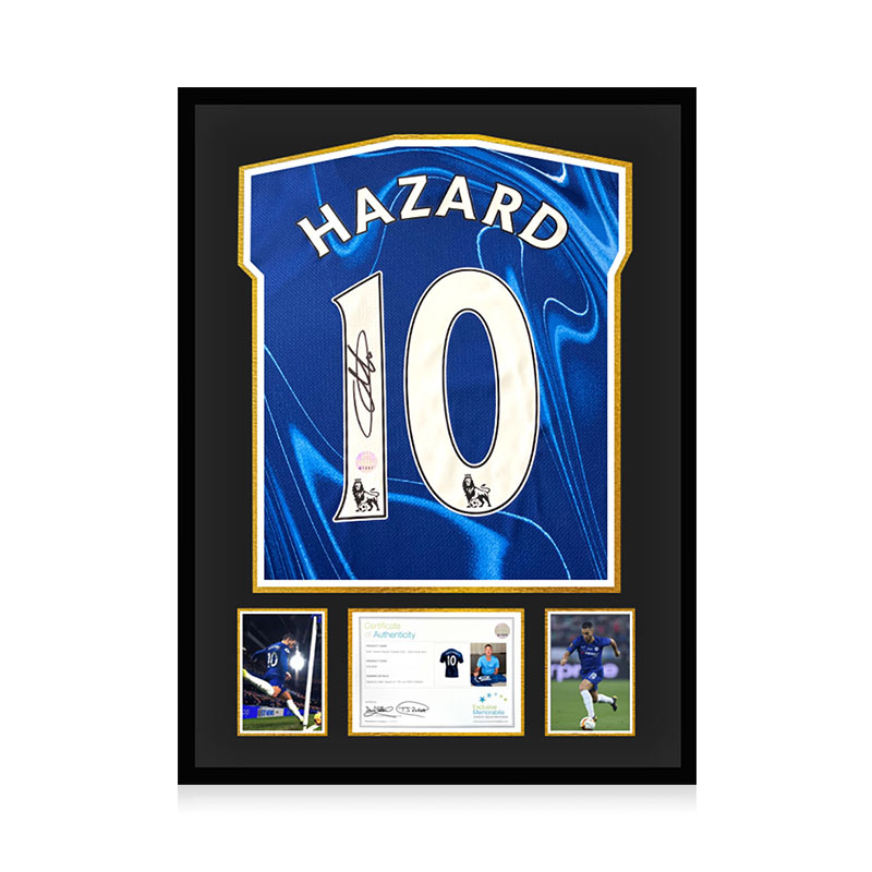 阿扎尔亲笔签名切尔西球衣