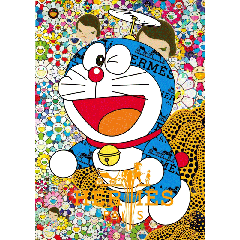 DeathNYC亲签版画哆啦a梦