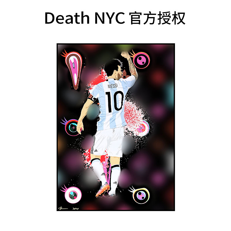 DeathNYC限量版画球星梅西