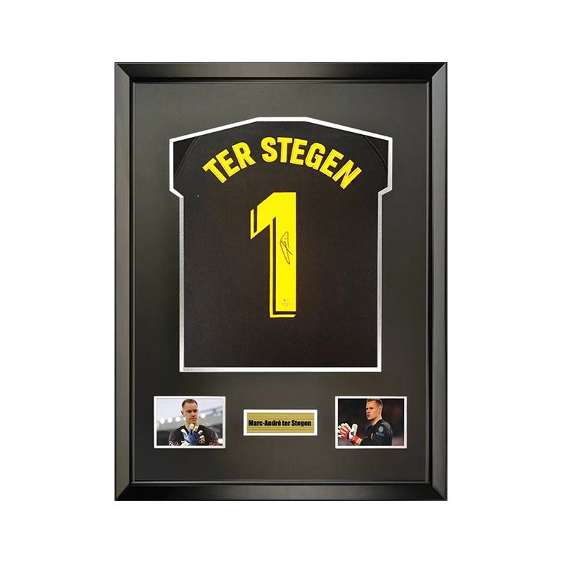 19-20 巴萨门将特尔施特根亲笔签名足球服球衣 含sa证书