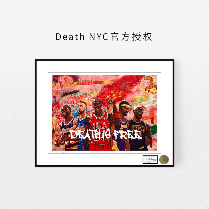 DeathNYC签名限量版画库里装饰画