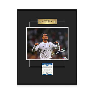 皇家马德里队照片 亲笔签名 Beckett权威认证 罗纳尔多 C罗