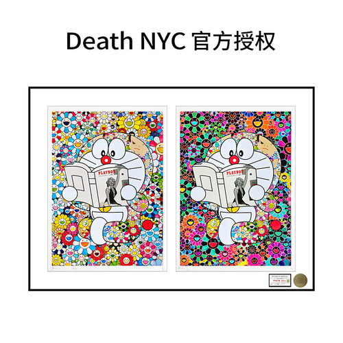 DeathNYC限量版画机器猫装饰画