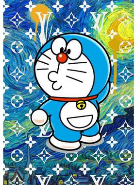 DeathNYC亲签版画哆啦a梦
