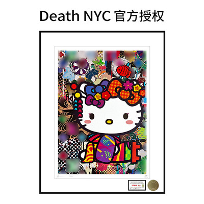 DeathNYC签名限量版画HelloKitty