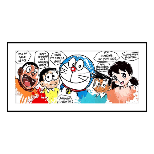 三为艺术哆啦A梦限量版画