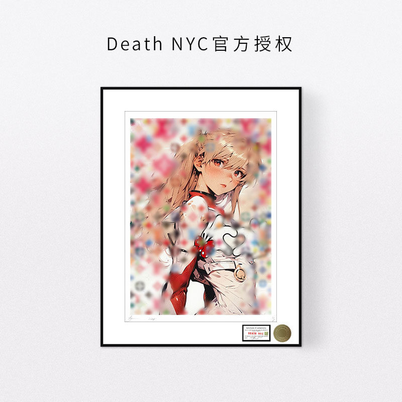 deathnyc签名限量版画二次元少女