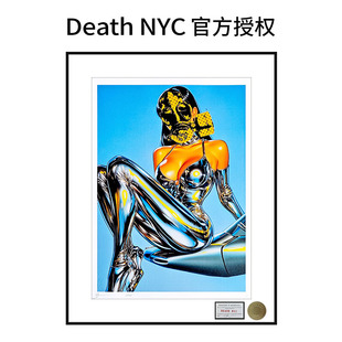Death 饰画复古潮流客厅卧室挂画艺术壁画 NYC限量版 画机械姬装