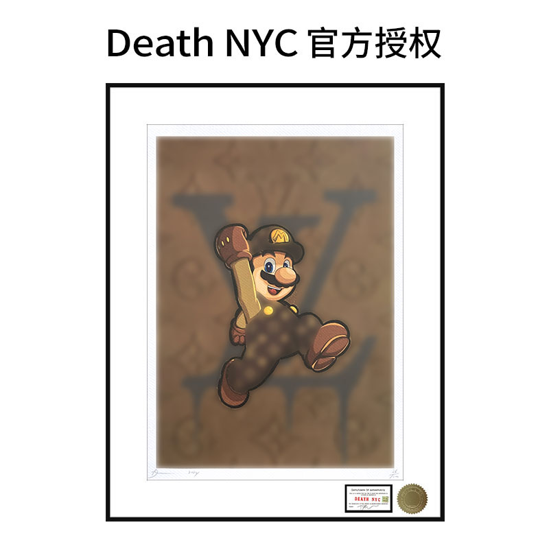 DeathNYC版画马里奥潮流壁画