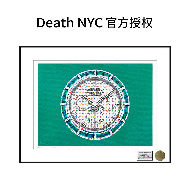Death NYC签名限量版画手表劳力士潮流装饰画客厅卧室轻奢挂画