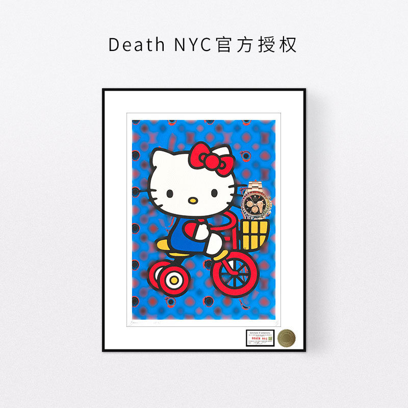 DeathNYC限量版画kitty潮流挂画
