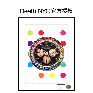 正品 Death 画 饰画 NYC官方授权手表劳力士限量亲签潮流版 保真装