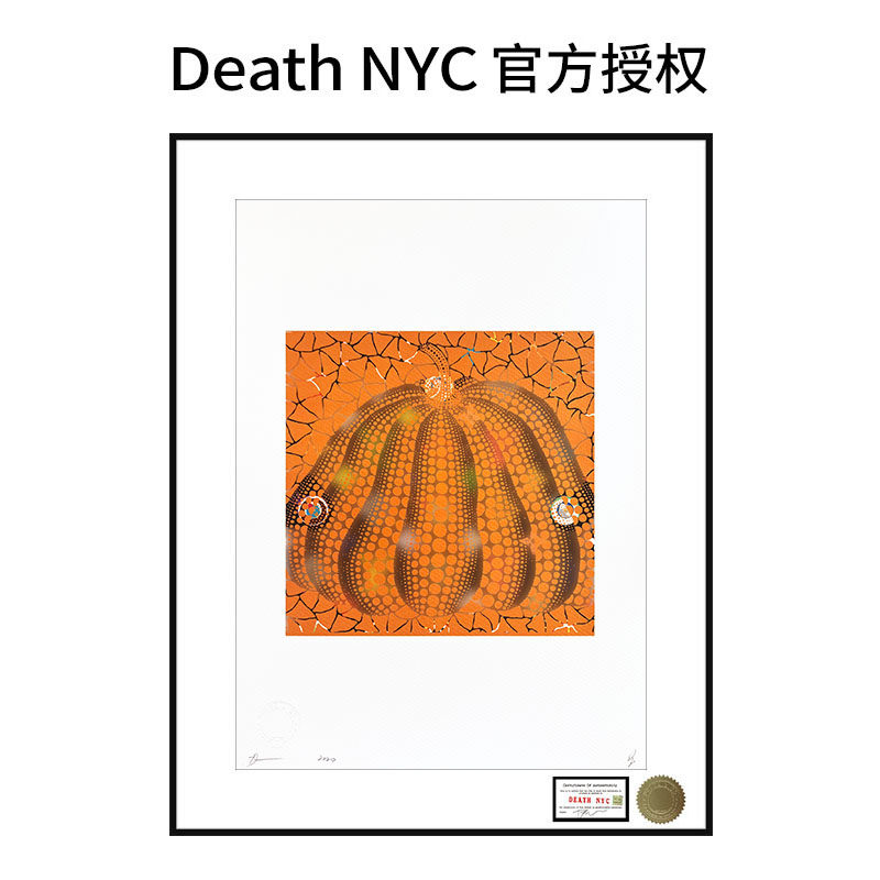 经典款DeathNYC亲签限量版画波点南瓜潮流装饰画简约客厅玄关壁画