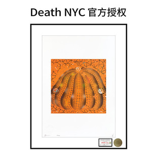 经典款DeathNYC亲签限量版画波点南瓜潮流装饰画简约客厅玄关壁画
