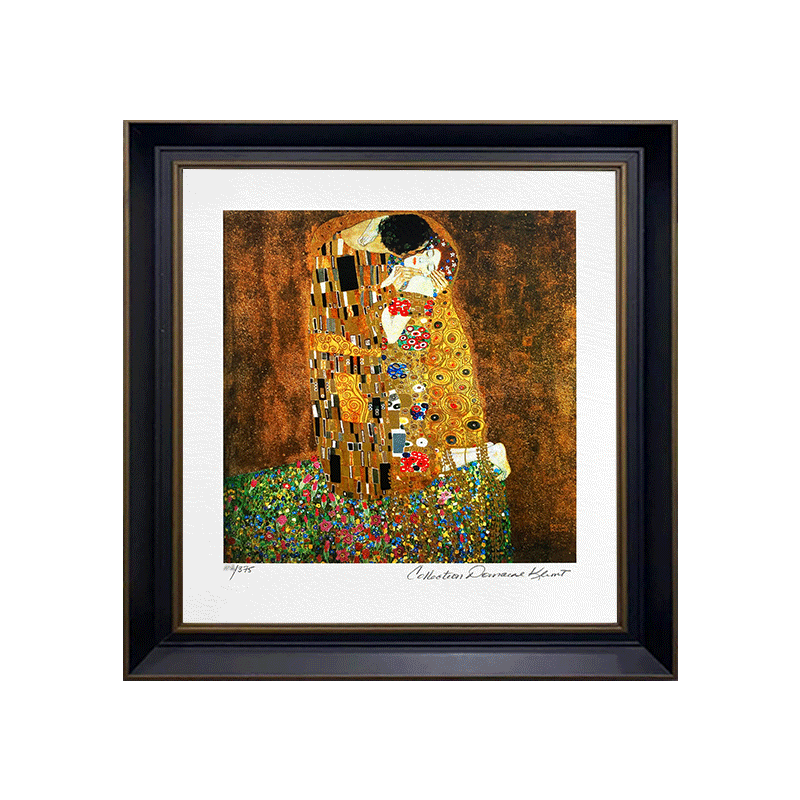 限量375版 克里姆特吻限量版画《The Kiss》 附官方画廊证书,家居饰品,版画,淘宝优惠券,粉丝福利购,淘宝优惠卷
