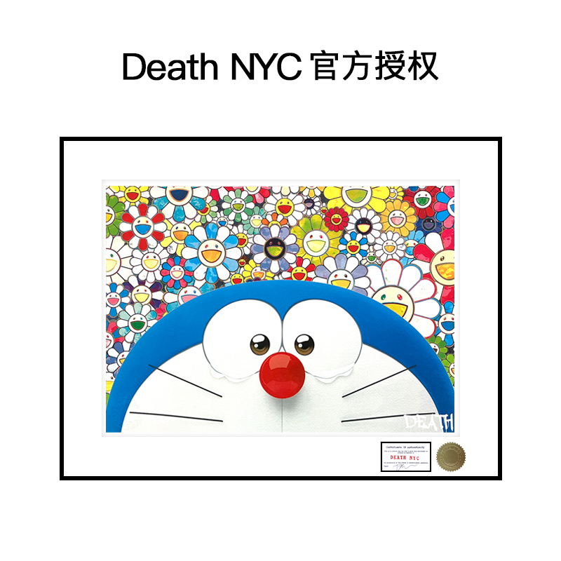 DeathNYC亲签限量版画机器猫