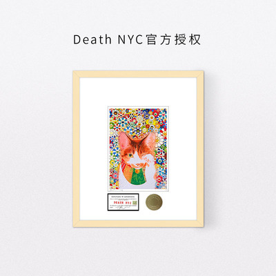 DeathNYC限量亲签版画猫咪装饰画