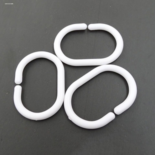 圆环圈浴帘c型挂钩挂钩子c型环扣窗帘塑料 环配件吊环