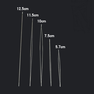 大眼针中间开口针DIY手工串珠工具大肚针穿珠神器引线穿细珠