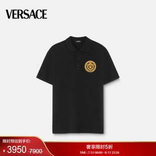 男士 VERSACE 范思哲 Crest刺绣Polo衫 Chain 季 末优惠