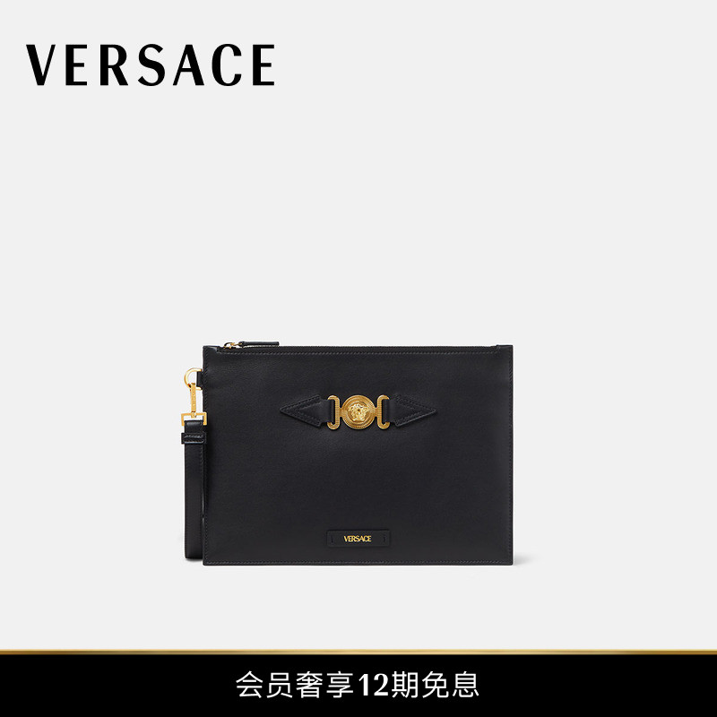 VERSACE/范思哲 男士Medusa Biggie手拿包