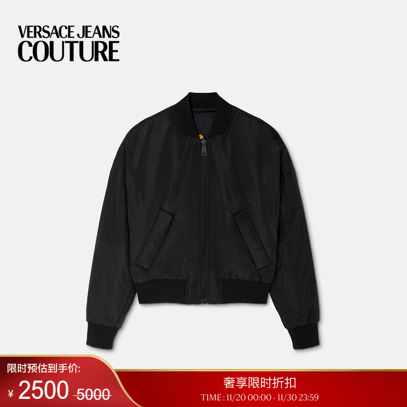 【季末优惠】VERSACE JEANS COUTURE PorcelainBarocco飞行员夹克