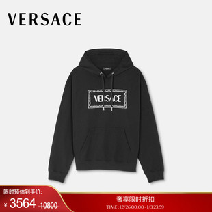 季 男士 末优惠 范思哲 90年代复古风Logo连帽衫 VERSACE