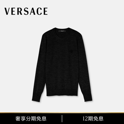 【12期免息】VERSACE/范思哲 男士刺绣Medusa套头衫