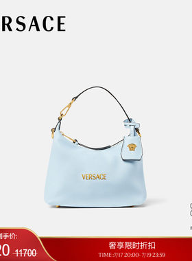 【季末优惠】VERSACE/范思哲 女士Versace Tag新月包