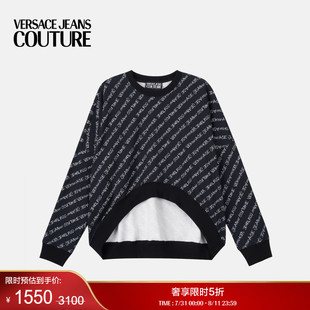 VERSACE 末優(yōu)惠 JEANS 季 COUTURE女士Signature不對(duì)稱運(yùn)動(dòng)衫
