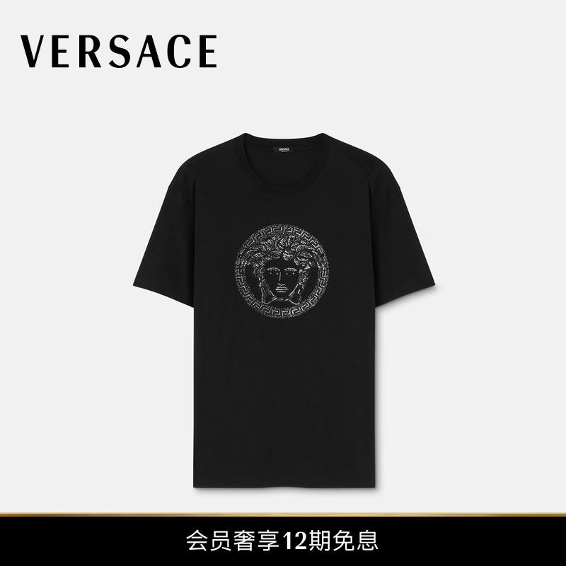 【12期免息】VERSACE/范思哲 女士Medusa装饰T恤