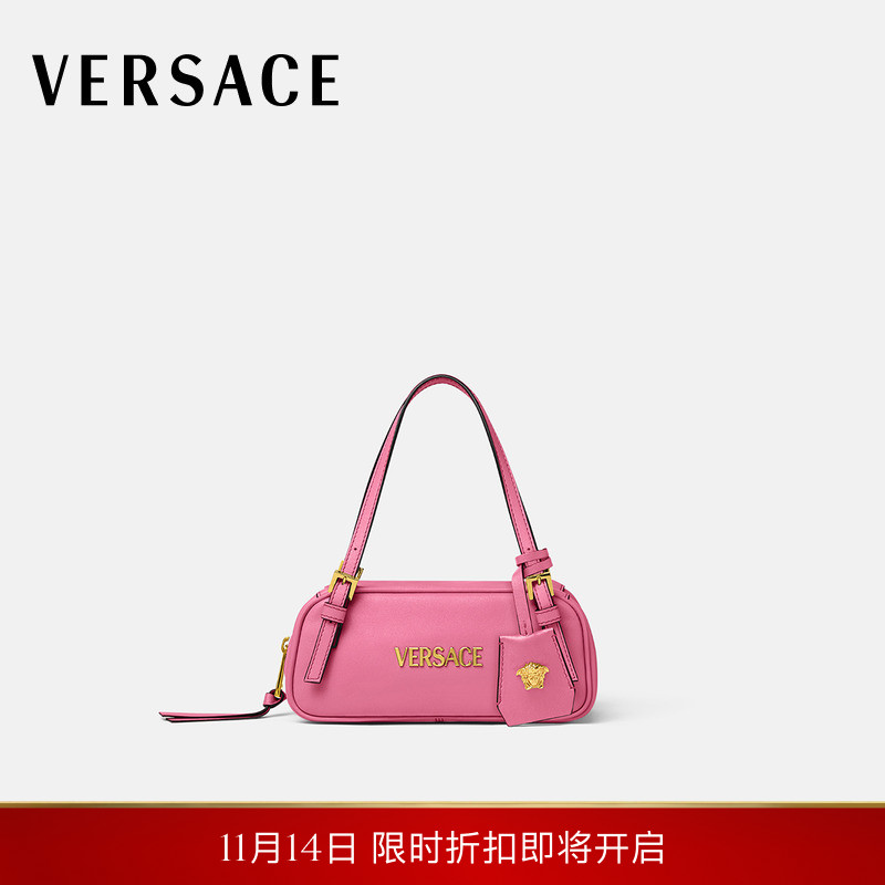 【24期免息】VERSACE/范思哲 女士Versace Tag迷你保龄球包