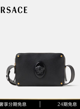 【早秋新品】VERSACE/范思哲 男士Lou皮革斜挎包