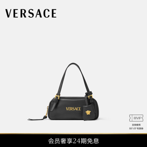 【24期免息】VERSACE/范思哲 女士Versace Tag迷你保龄球包