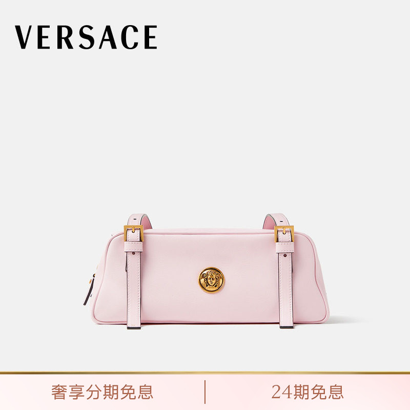 【送礼】VERSACE/范思哲 女士Embl&egrave;me保龄球包