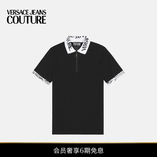 男士 印花珠地棉Polo衫 COUTURE JEANS 新品 VERSACE